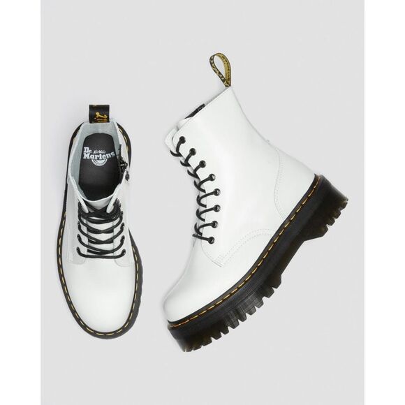 Free People x Dr. Martens Jadon Smooth Leather Lace-Up Platform Boots - Picture 1 of 14
